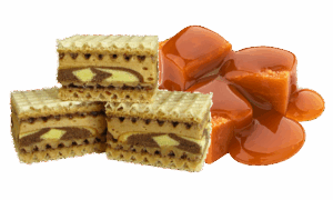 Wafle deserowe o smaku toffi