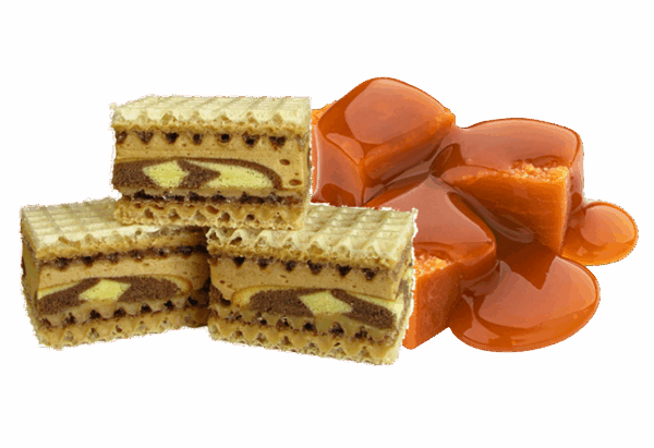 Wafle deserowe o smaku toffi