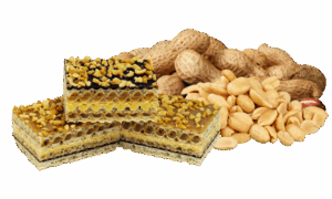 Wafle z kremem orzechowe